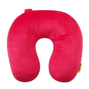 Memory Foam Travel Pillow for Airplanes Neck Pillow for Traveling Cover Pink